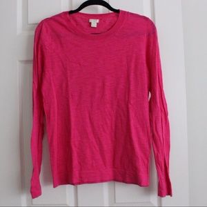 J.Crew Factory Hot Pink Lightweight Sweater